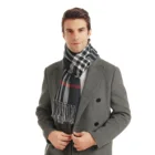 Silk Scarf High Quality And Low Price 90% Polyester 10% Bright Silk Scarf For Men