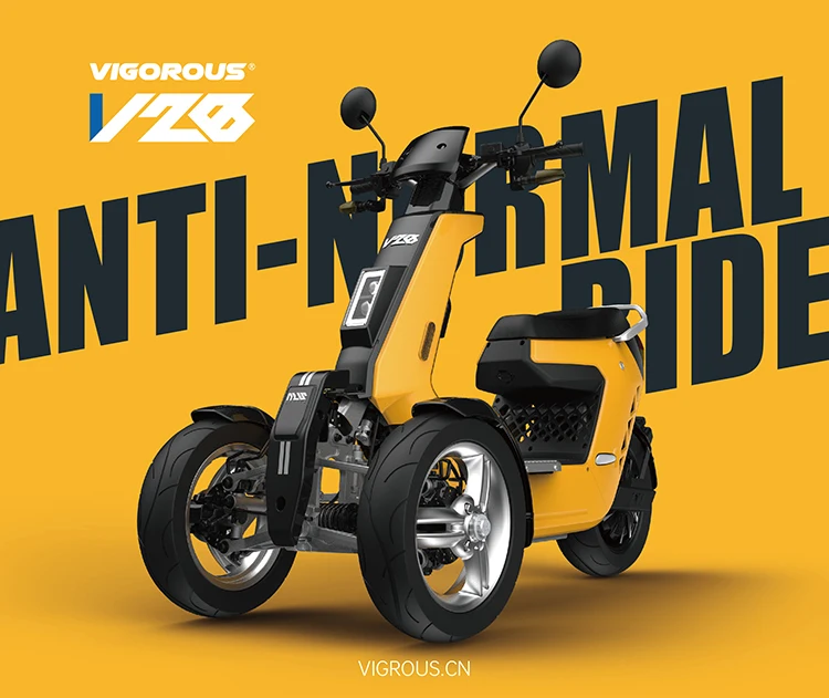 V28 2000w 72v Three Wheel Electric 