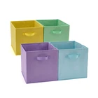 Bins Household Toy Clothes Non-Woven Fabric Foldable Collapsible Storage Cubes Bins Box