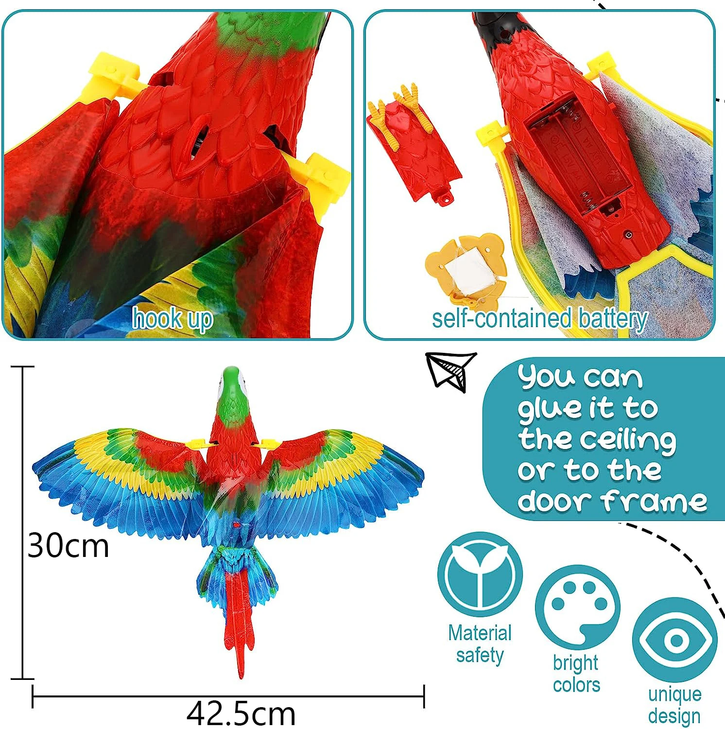 Wholesale Electric Hanging Eagle Flying Bird Teaser Play Cat Stick