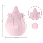 Sucking Vibrator For Rose Shape Clit Cucker Sucking Toys Clitorial Suction Vibrator Tongue Stimulator Nipple Massager