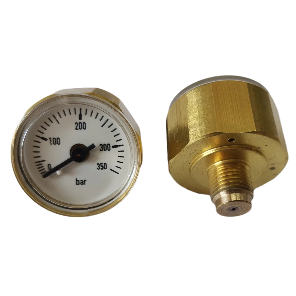 28mm Precision 350bar Bourdon Tube Mini Air Pressure Gauge Manometer