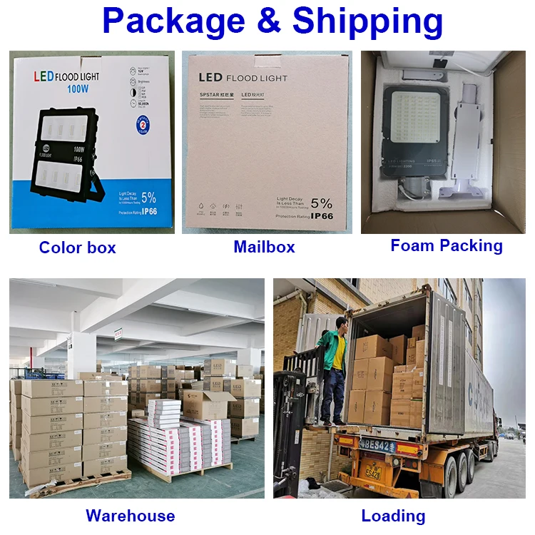 Remote Control 200 300 watt Floodlight Outdoor 200W 300W Solar Flood Light