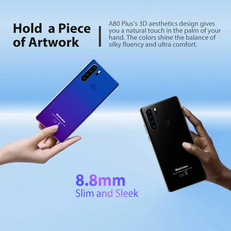Blackview A80 Plus 2020 4GB+64GB 6.49 inch 4680mAh Octa Core Android 10.0