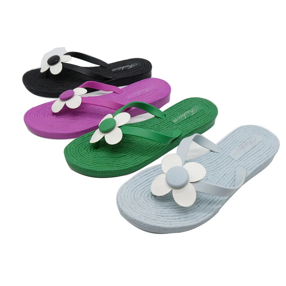 Comfortable Women Flip Flop Platform Wedge Hawaii Style Sandal For Summer Beach Casual Lightweight Slides