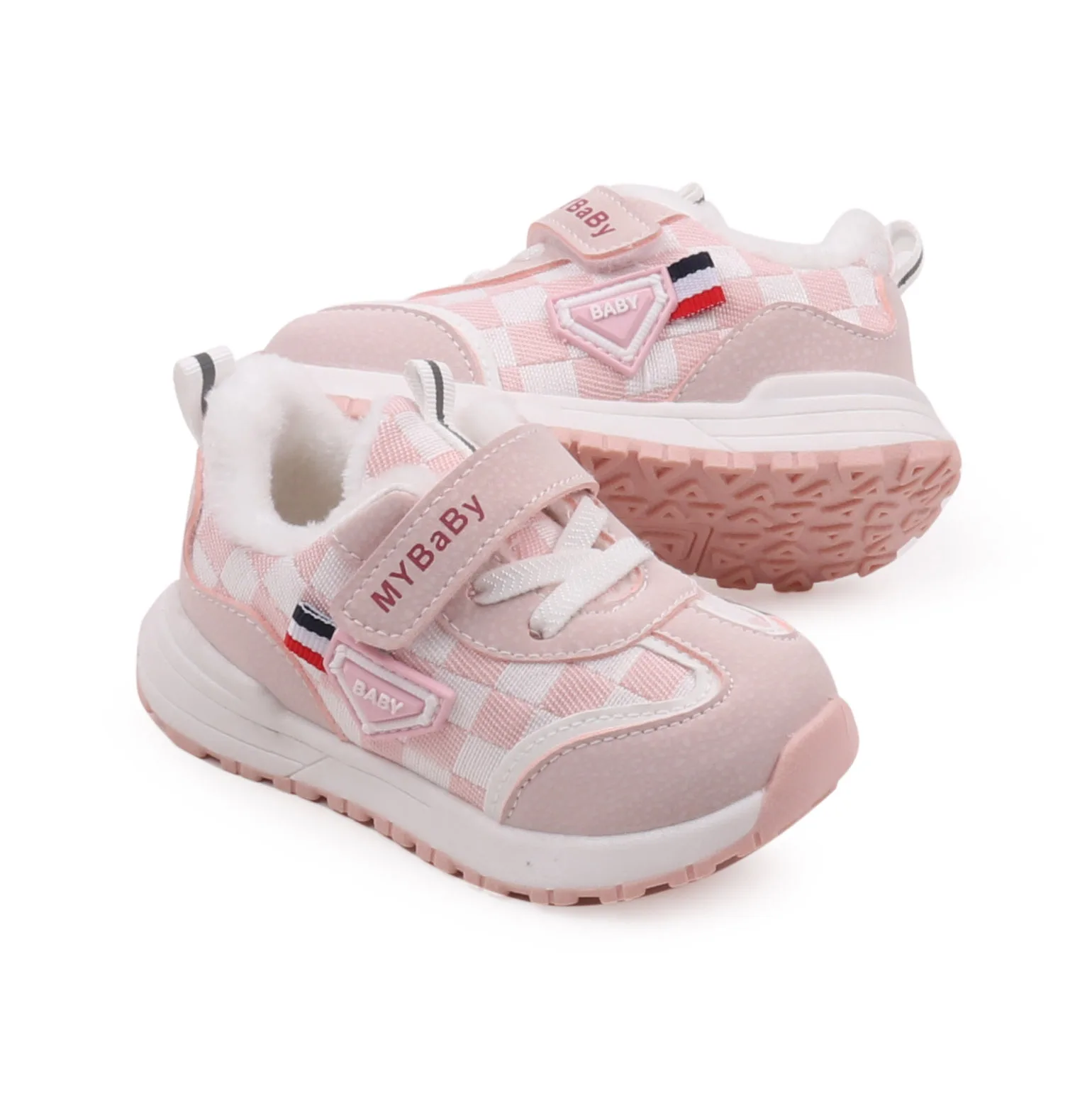 Children's Shoes Autumn and Winter Plus Cashmere Warm Comfortable Casual Fashion Walking Kids Shoes factory