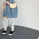 Autumn New Boys And Girls Denim Vest Sleeveless Jacket Casual Solid Color Vest Children's Clothing Wholesale