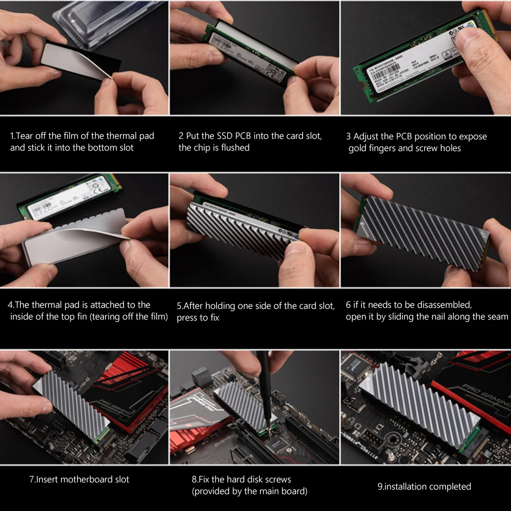 Jonsbo M.2-3 Aluminum 2280 nvme SSD Heat Sink