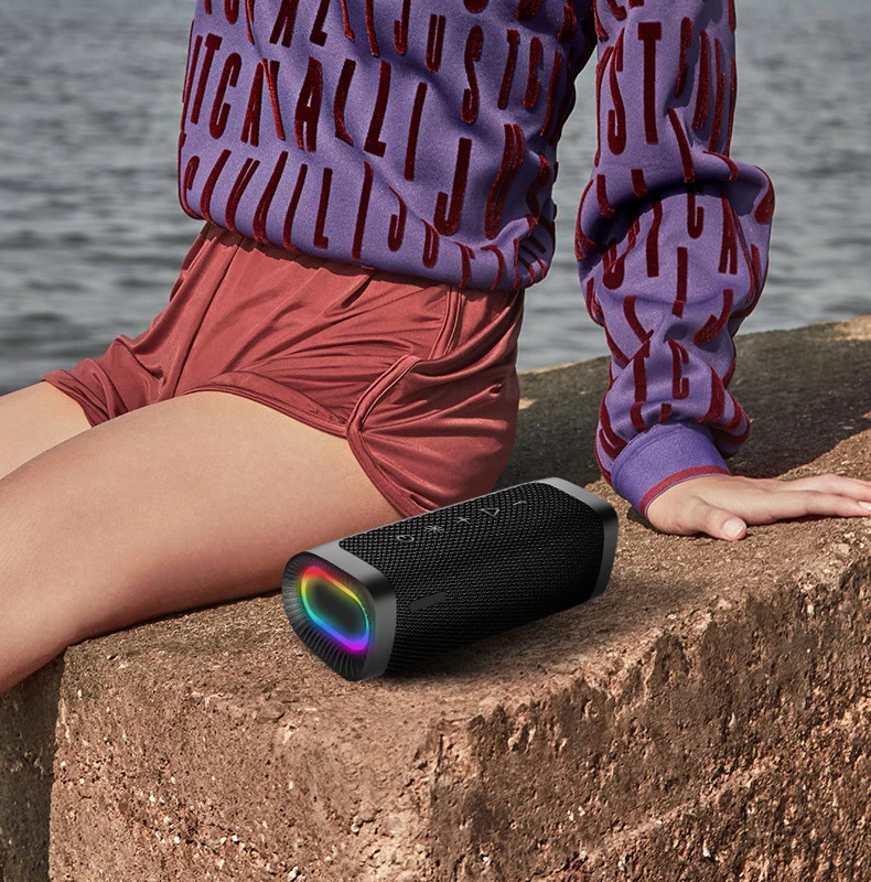 Factory customized Portable Wireless Bluetooth Speaker super bass sports outdoor RGB wireless speaker