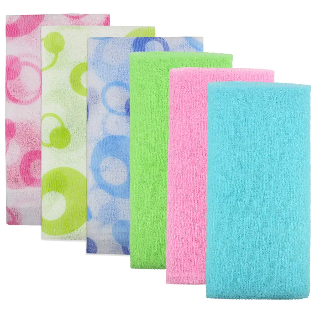 Japanese Nylon Mesh Wash Cloth Bath Shower Exfoliating Body Scrubbing Towel 