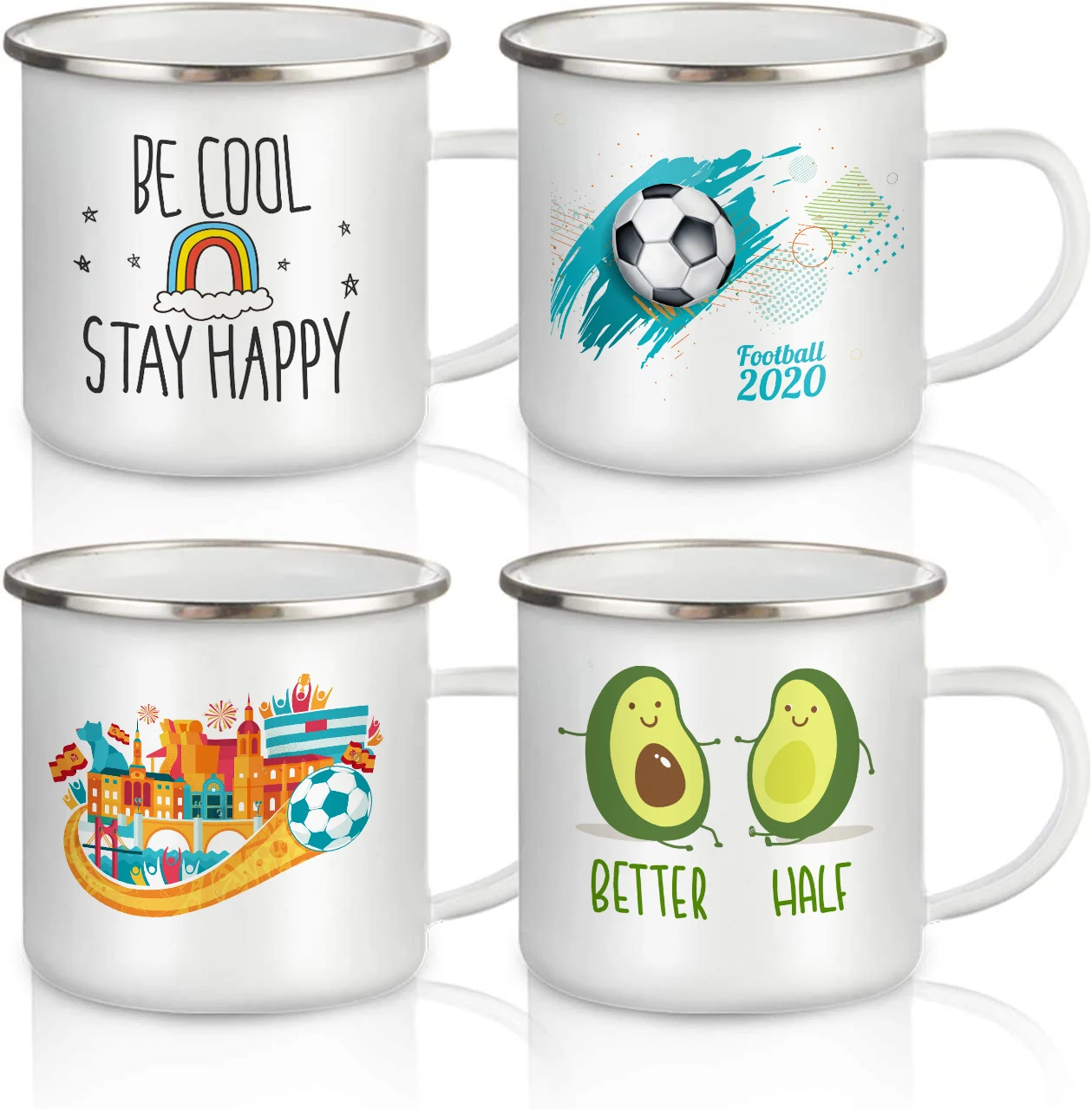 Wholesales High Quality Sublimation Blank Enamel Mug For Sublimation