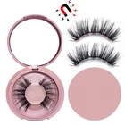 Eyelashes 3d Magnetic Eyelashes With Eyeliner Private Label Faux Mink Wholesale 5pairs Magnetic Eyelashes