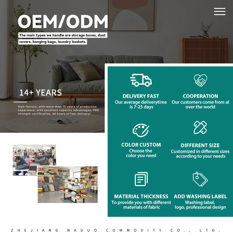 Dust Proof Fabric Clothes Bag for Wardrobe Handle Zipper Design Moisture Proof Moving Packing Bag Collapsible Storage Box