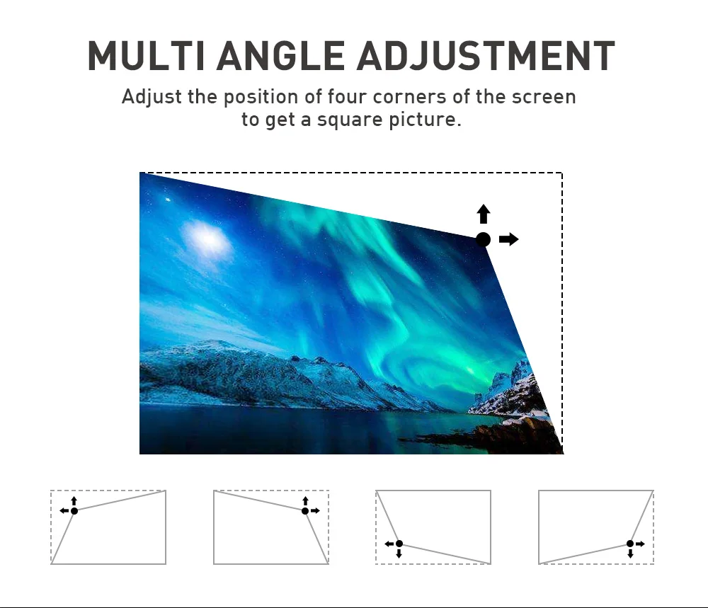 Venta caliente de Flyin P10-II Logotipo personalizado Mini 3D 4K 150 Lumens DLP 9000mAh Proyector Android 9.0 11