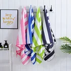 Stripe Towel Print Towels Beach Wholesale Digital Print Stripe Beach Towel Folded Microfiber Beach Towel