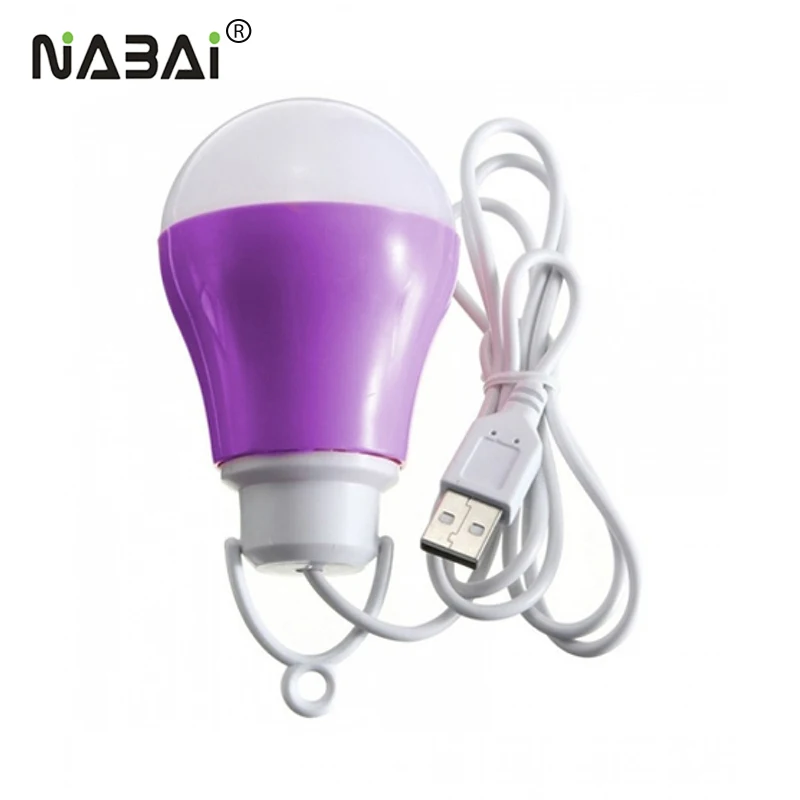 Desk Lamp LED Solar Light Bulb Powered DC5V Portable With USB Cable High Quality 
