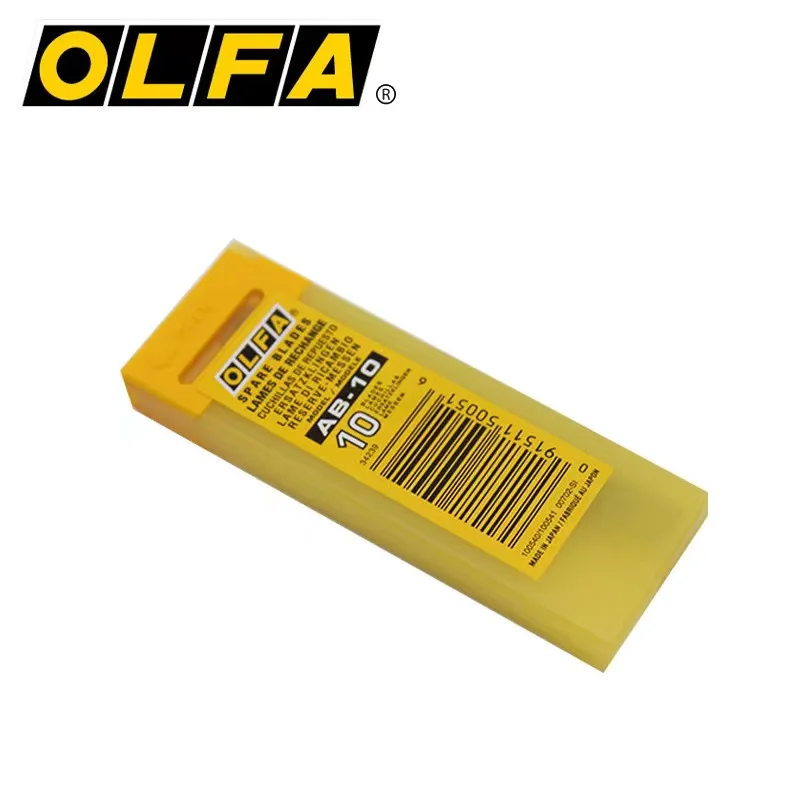 OLFA 9mm Snap Off Replacement Blades, 10 Blades AB-10 Rust & Corrosion Resistant Stainless Steel Utility... OL