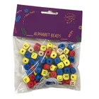 Alphabet Letter Beads Supply High Quality Custom Wood Alphabet Letter Beads Wooden Alphabet Beads Cube Letter Beads