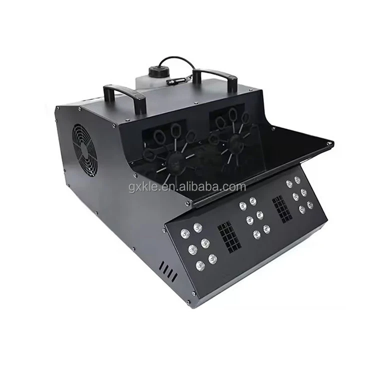 LED Fog Bubble Machine for Party Equipment Dry Ice with Smoke Effect Bubble Machine