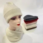 Scarf Wraps High Quality Thick Knitted Winter Circle Loop Ladies Neck Tube 100%Wool Womens Infinity Scarf