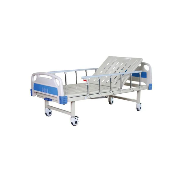 factory customized High end Adjustable Durable single crank manual medical hospital bed