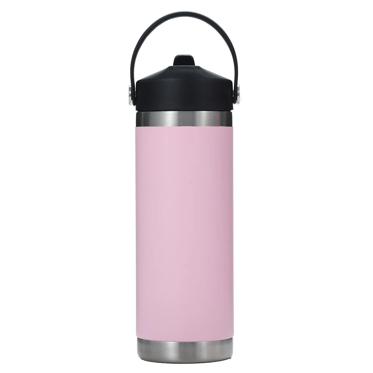 wholesale Eco-friendly Double Wall Stainless Steel Sports Water Bottle Insulated Vacuum Flask with Straw Lid 350/500/750/1000ml