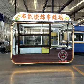 OEM Stainless Steel Hot Dog Cart Mobile Food Cart for Sale  Mobile Snack Truck with CE Certification