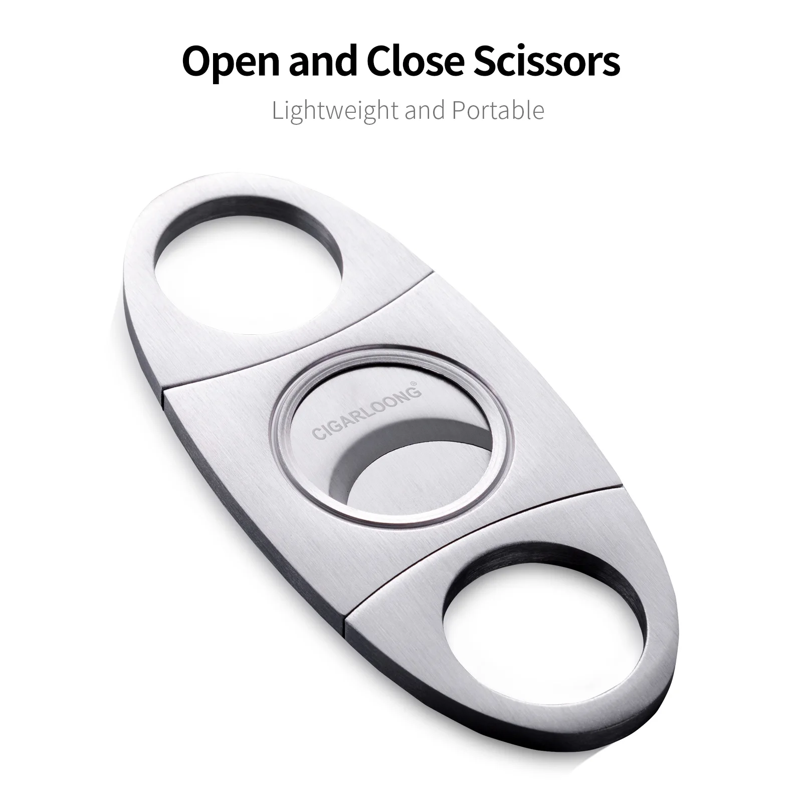 Cigarloong Lighter Stainless Steel Cigar Cutter 2 Piece Set Portable