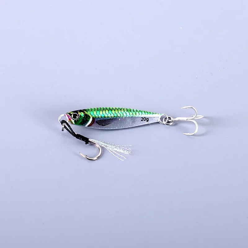 Popular Slow Pitch Jig Bait Metal Jig Fish Lures 7g 80g Sinking Sea