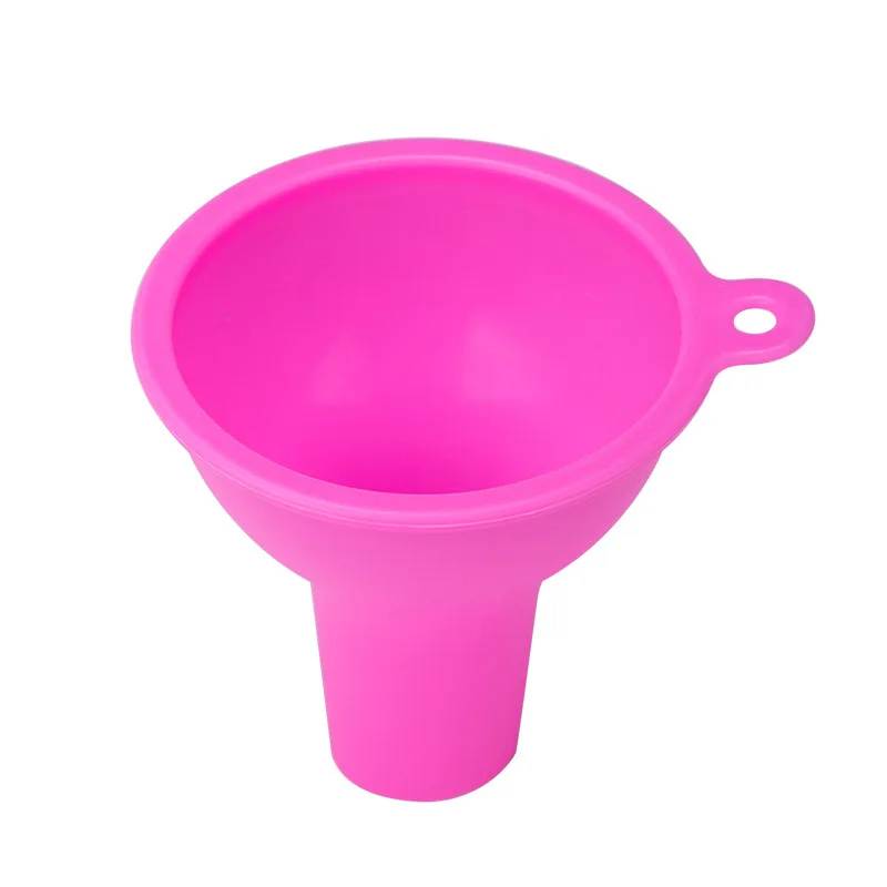 Customized High Quality Funnel Water Bottle Liquid Transfer Kitchen Gadgets Silicone Funnel