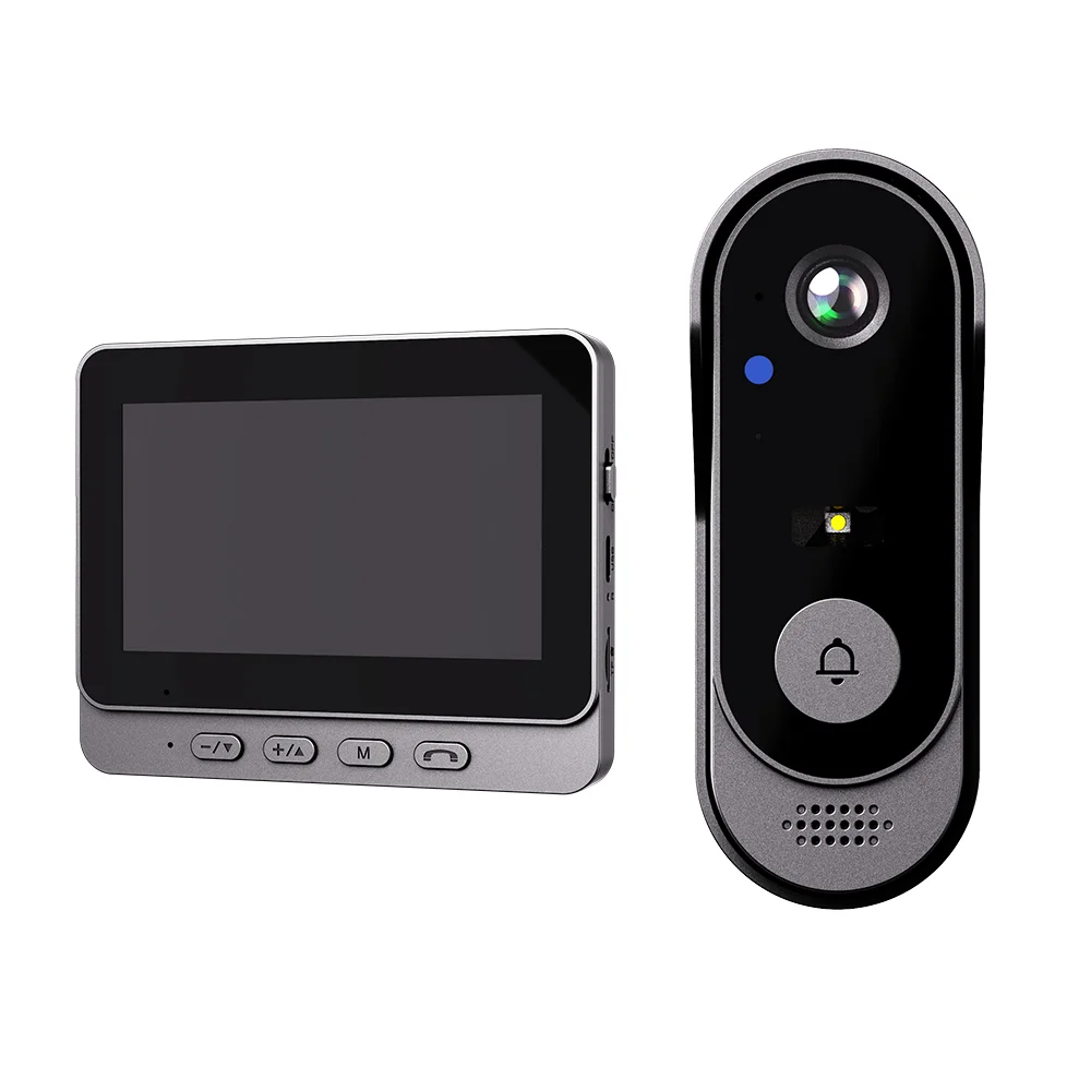 ip66 waterproof 4.3 inch Monitor HD Doorbell Camera Ring Video Doorbell Intercom Mount Door Phone Doorbell kit