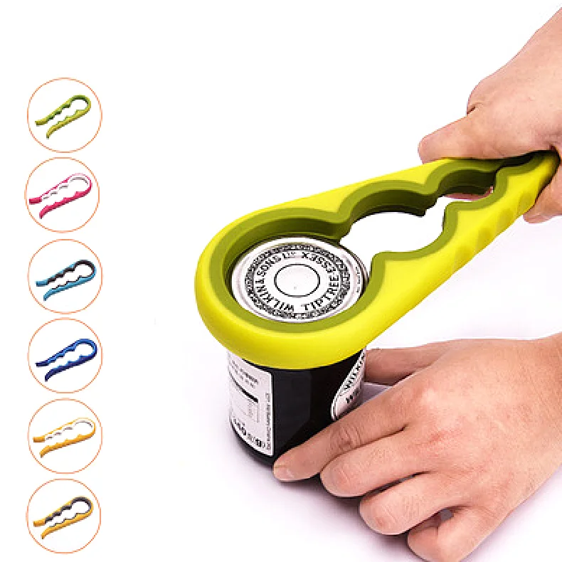 2024 Hot Selling Kitchen Gadgets can opener Tools 4 in 1 Multi Function Plastic Jar Opener Kitchen Accessories