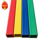 Profile Plastic Price Profile Custom Wholesale Plastic ABS Square Pipe Colorful Extrusion PVC Profile Tubes