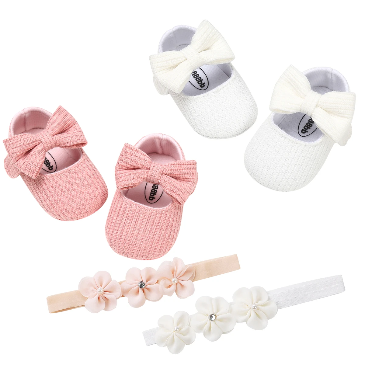 Fashion Gril Baby Shoes Lace Bowknot Little with Plaid headbands Girl Princess Infant Baby Dress Shoes