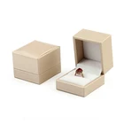 Ring Jade Pendant Luxury Custom Ring Jade Pendant Packing Led Light Leather Jewelry Ring Box Jewelry Box Packaging