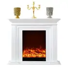 Modern Indoor Decoration French Style Home Use White Natural Stone Surround Marble Fireplace Mantel For Sales