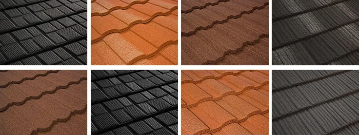 Interlocking Panels Classical Type Galvalume Color Stone Coated Metal Roof Tile