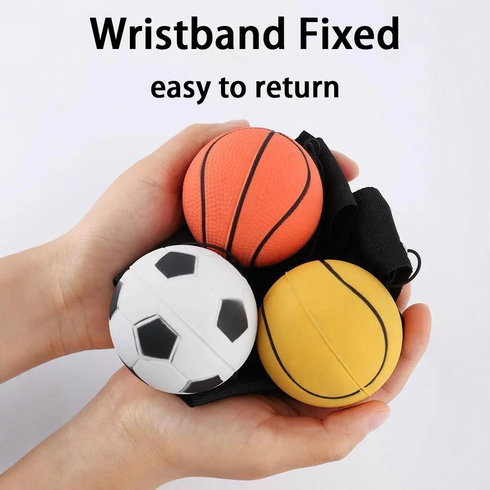 New Arrival Children's Wrist Strength Elastic Ball Toys Educational Fun Early Education Toys Sports toys ball outdoor