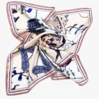 Scarf 58*58cm Printed Hand Kerchief Neck Gaiters Silk Scarf Custom Printing
