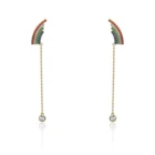 Earring Earrings 2021 Top Sale 18K Gold Multi Style Charm Long Earring Clip Tassels For Women Girl Party Gift