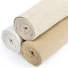 100% Fabric Linen Flax Cotton Blend Striped Linen Cotton Fabric 100% Linen Fabric For Dress