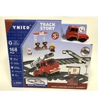Toy Car Plastic Building Blocks Set Electric Train Track Toy Slot Car With Rolling Ferris Wheel