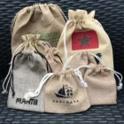 Recycled Bag Wholesale Custom Size Blank Organic Recycled Reusable Burlap Shopping Bag Eco Jute Bag With Logo