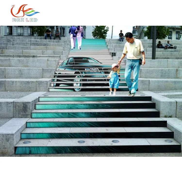 RGX Full Color LED Stairs Display,LED Stairs Screen, Creative LED Stairs Board