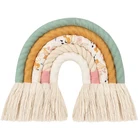 Decoration Handmade Weave Wall Hanging Rainbow Decoration Christmas Ornament