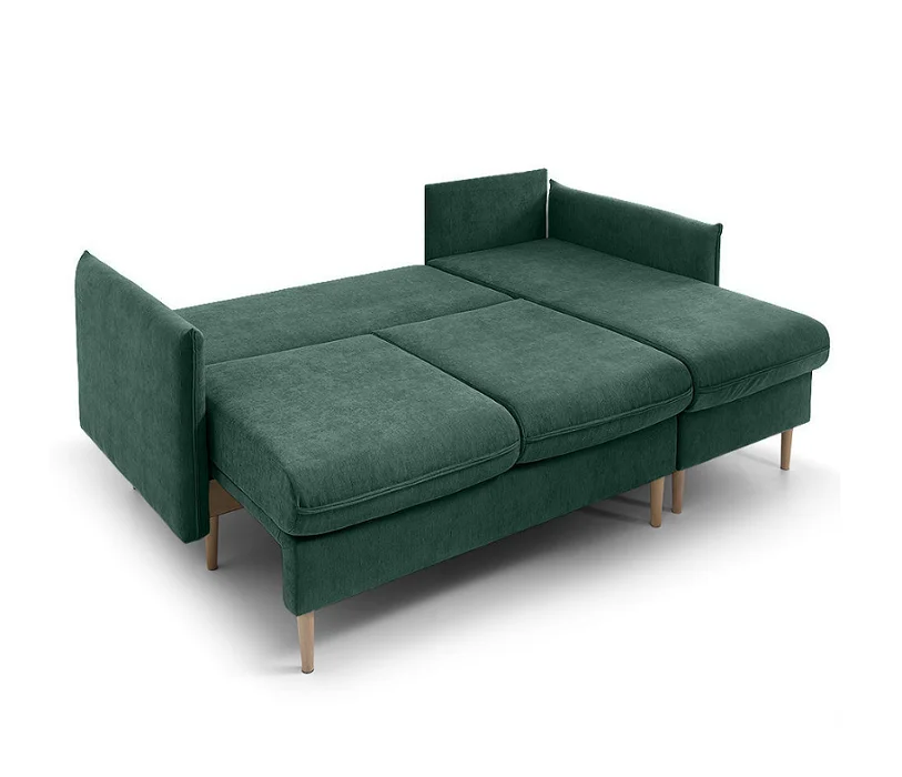 Modern Green Fabric Corner Sofa Bed Stylish Living Room Furniture - Buy