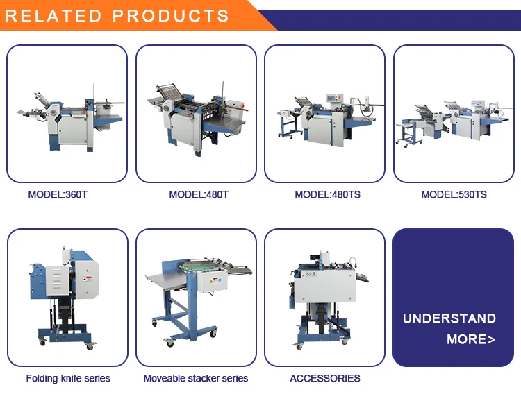 480t8k+4k Industrial Automatic High Speed Counting Folder Paper