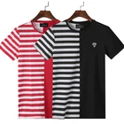 Short Shirt JET FUEL Cheap Bulk Stripped Tshirts Men Short Sleeve T-Shirt Stripe T Shirts Tee Shirt