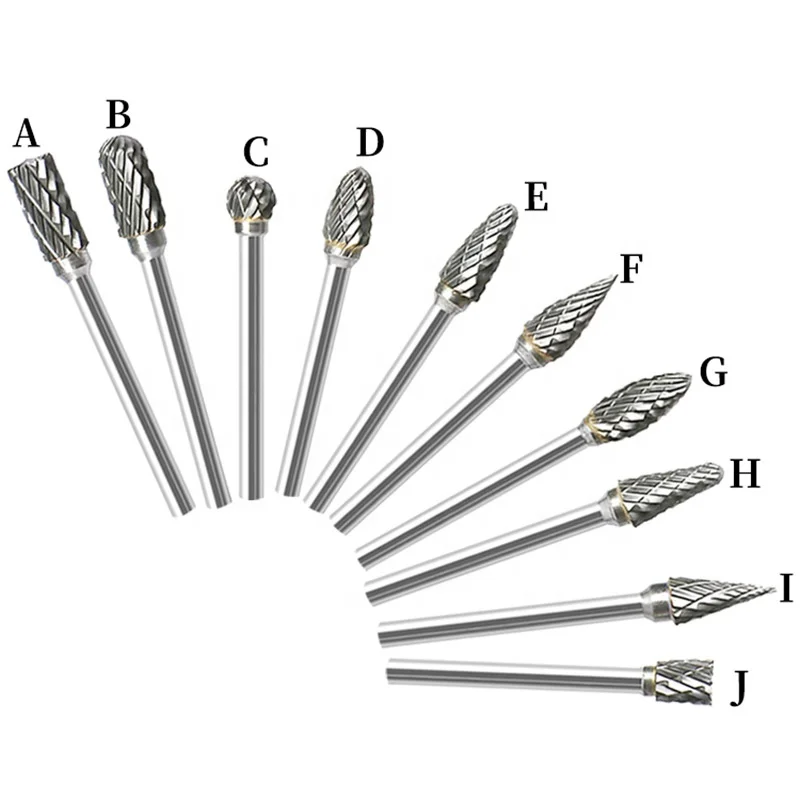 High Performance 10 Pcs Rotary Burr Set 