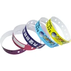 Hotel Bracelets 1 Time Use Clear Identification Pvc Hotel Plastic Vinyl Wrist Band Bracelets